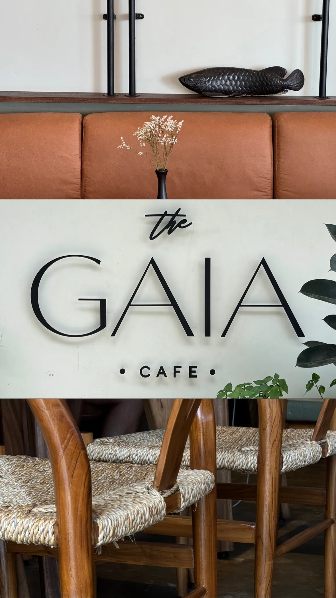 Вывеска кафе GAIA